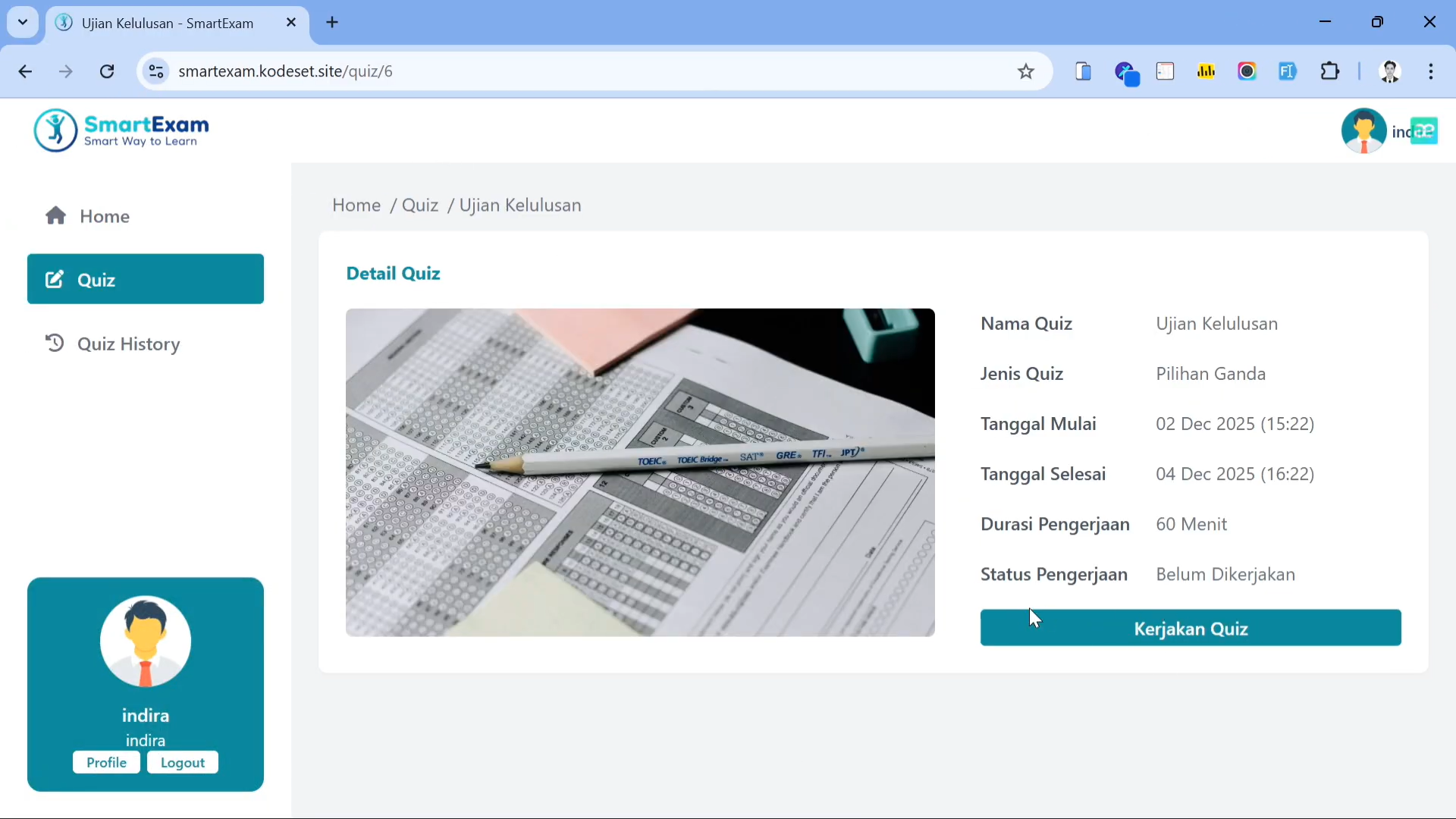 Smart Exam - CBT Website